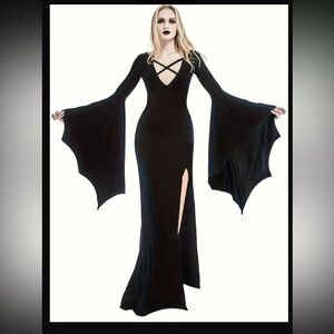 NWOT Goth Glamour Halloween Costume Dress